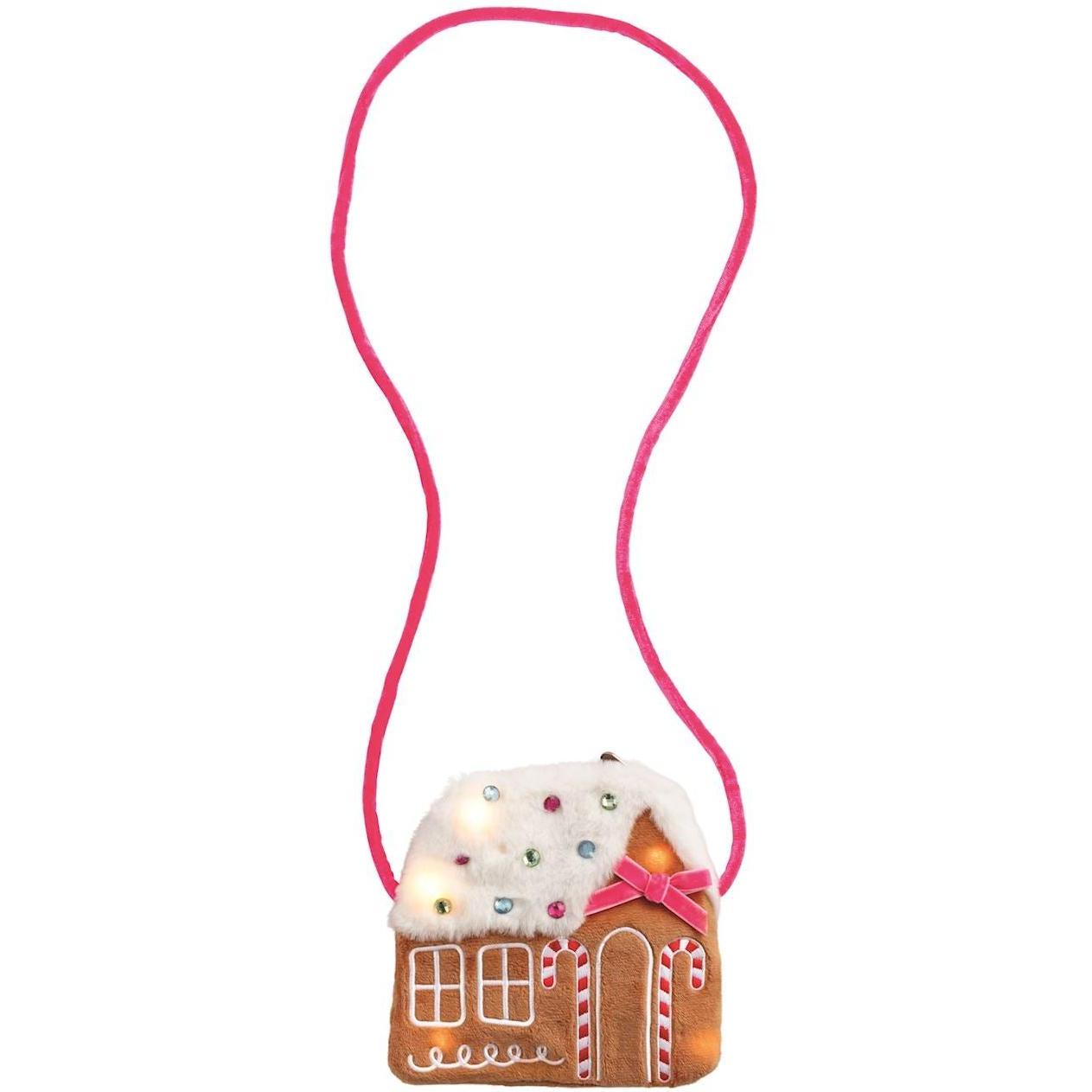Mud Pie Gingerbread House Light-Up Purse