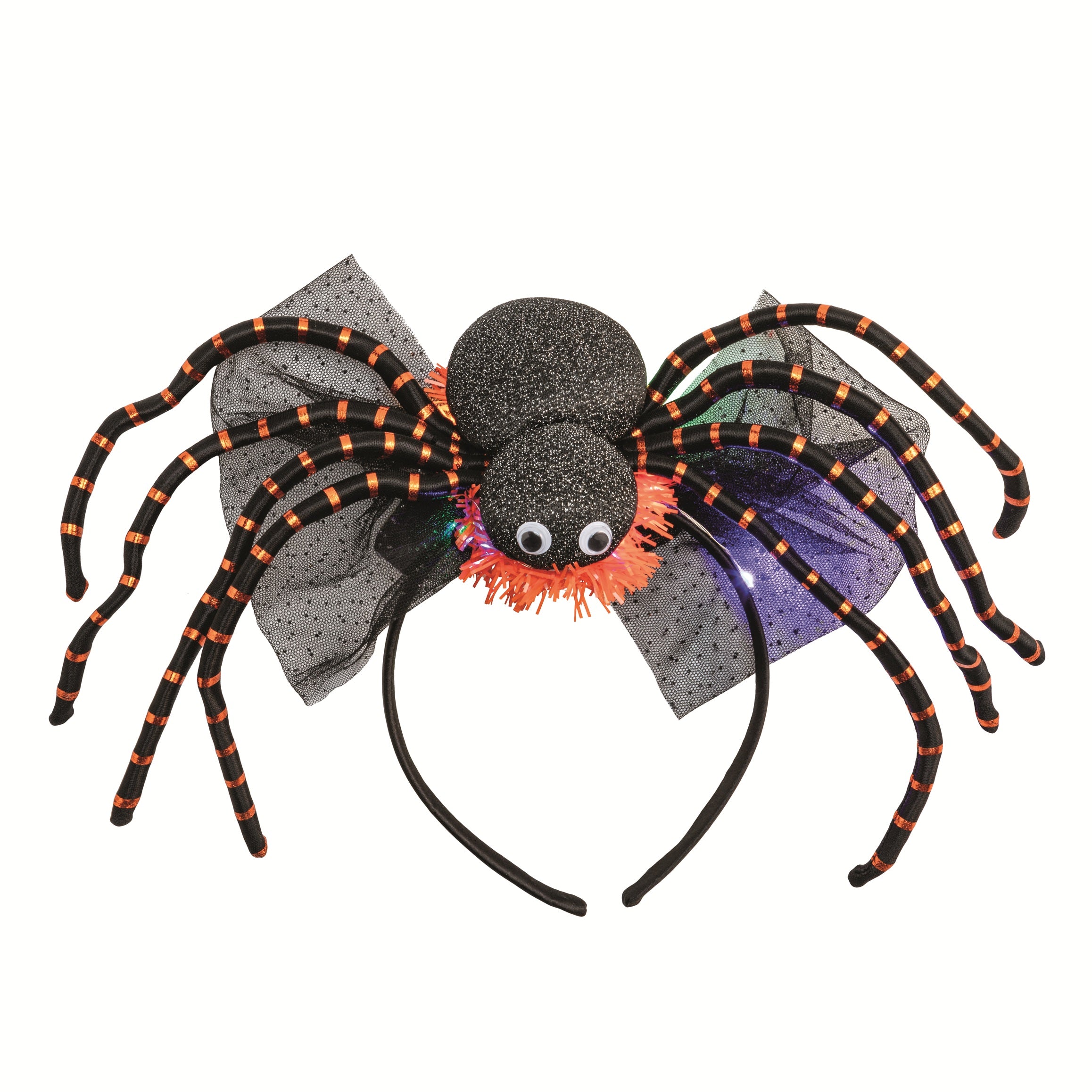 Mud Pie Spider Light Up Halloween Headband