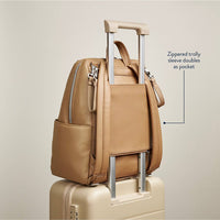 Itzy Ritzy Eras Backpack™ Diaper Bag: Cognac