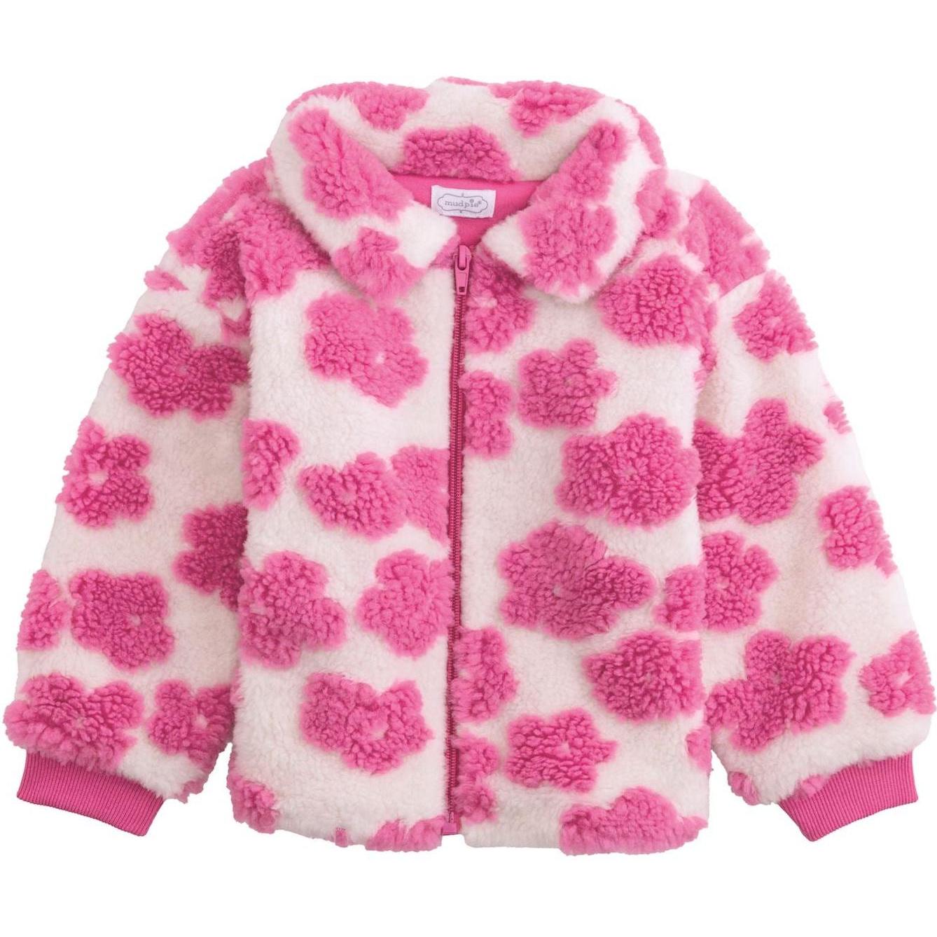 Mud Pie Flower Sherpa Jacket