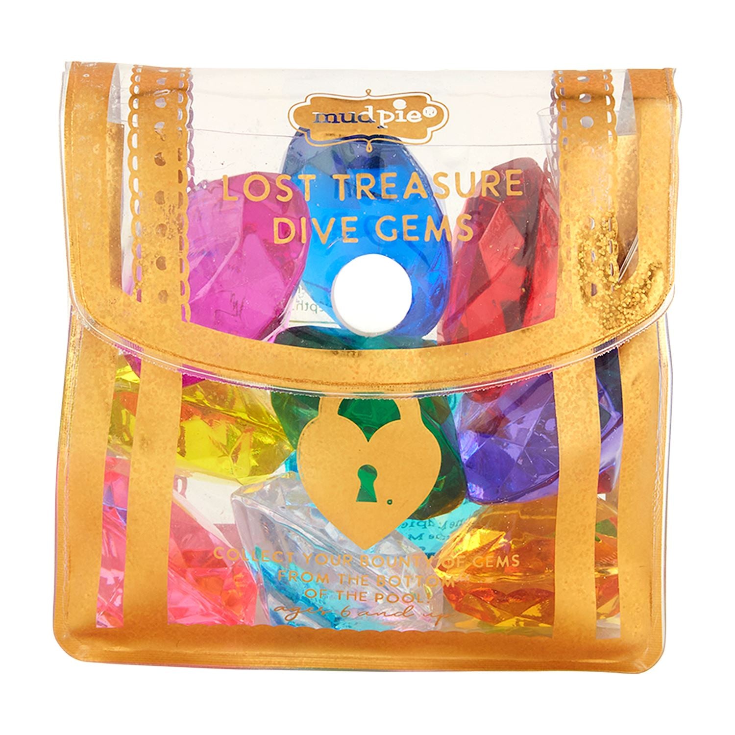 Mud Pie Gold Sparkly Gem Dive toy