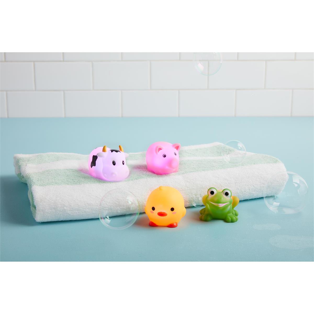 Mud Pie  FARM LIGHT-UP BATH TOY SET