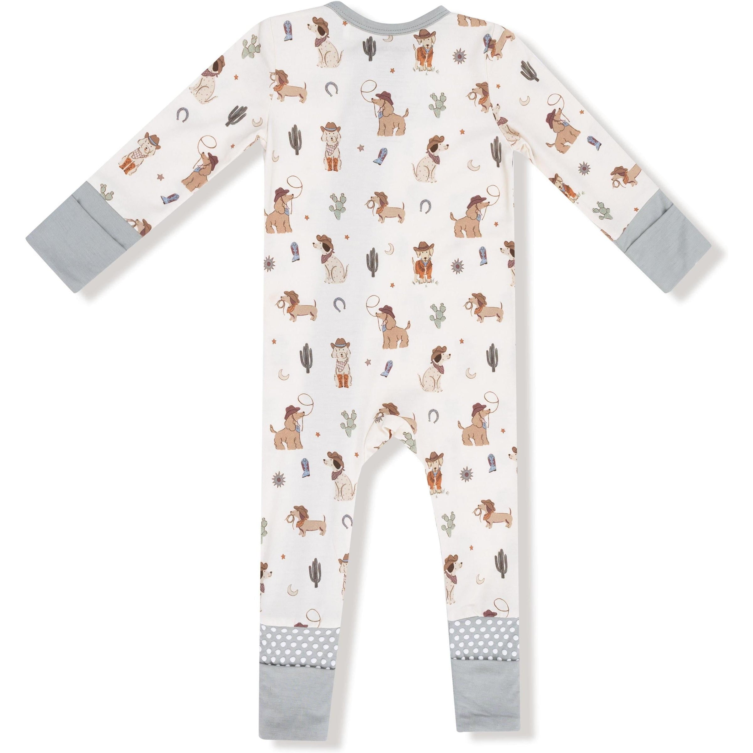Angel Dear Cowboy Dogs 2 Way Zipper Romper