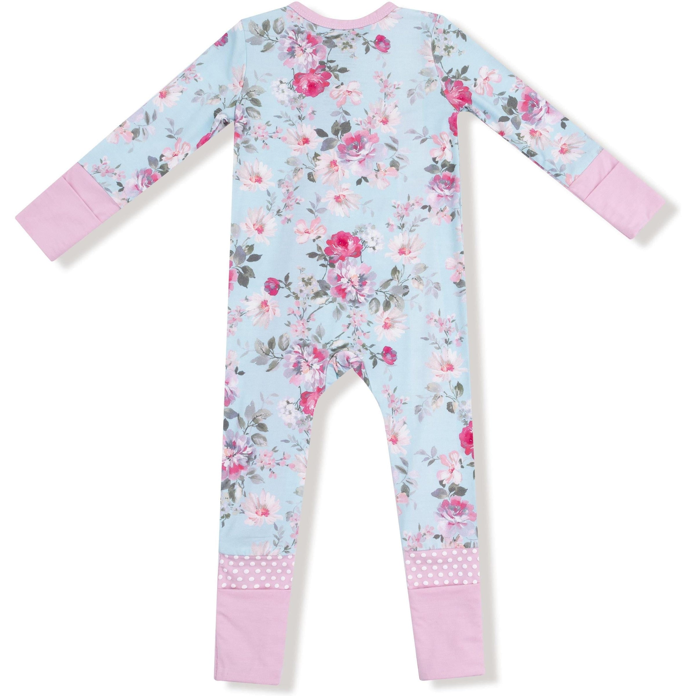 Angel Dear Charlotte Floral 2 Way Zipper Romper