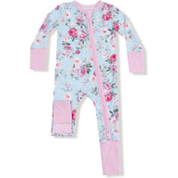 Angel Dear Charlotte Floral 2 Way Zipper Romper