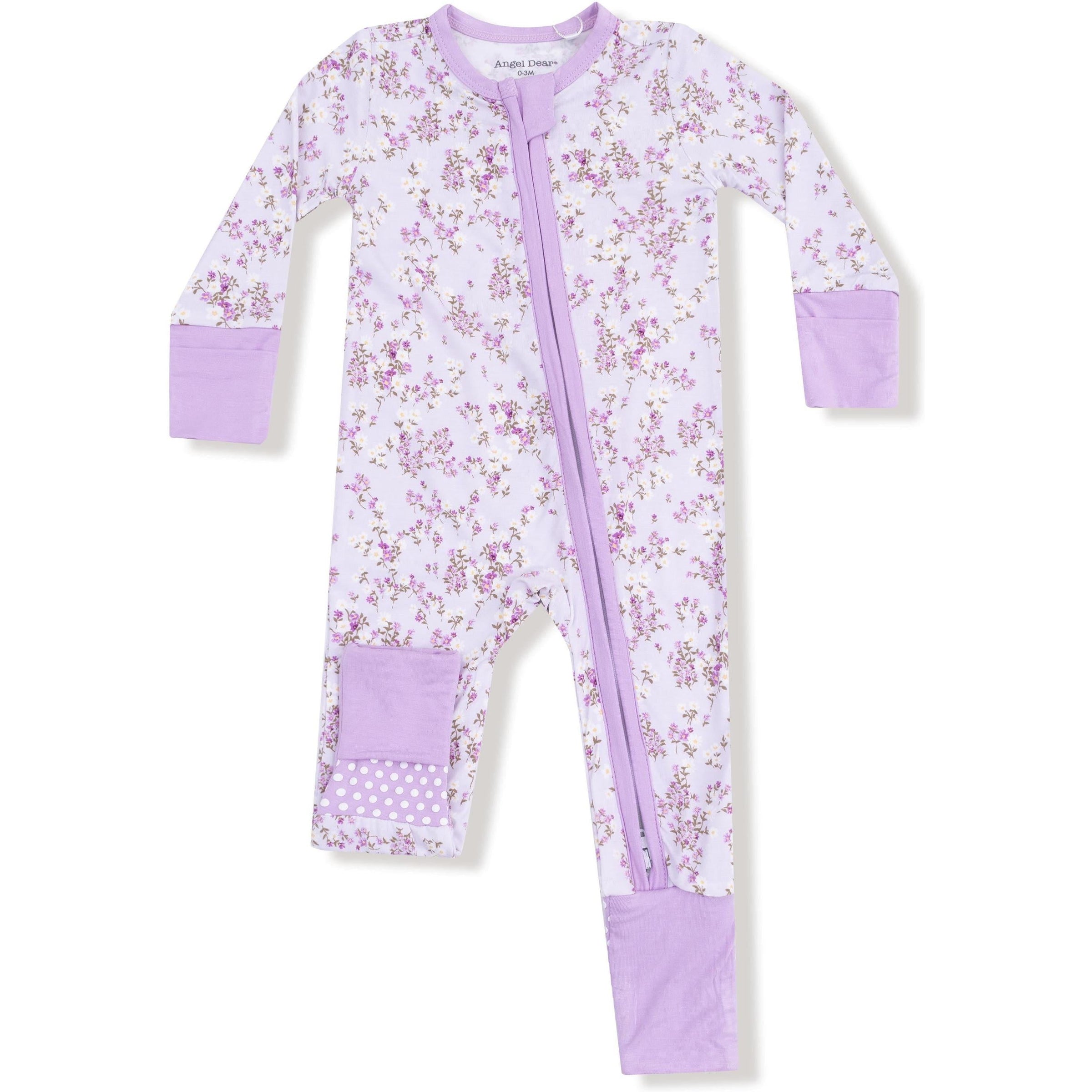 Angel Dear Sweet Dream Florals 2 Way Zipper Romper