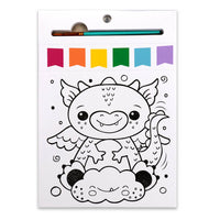 Bright Stripes Paint Pages- Magical Creatures