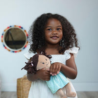 Baby Stella Love, Stella Beige Doll with Brown Pigtails