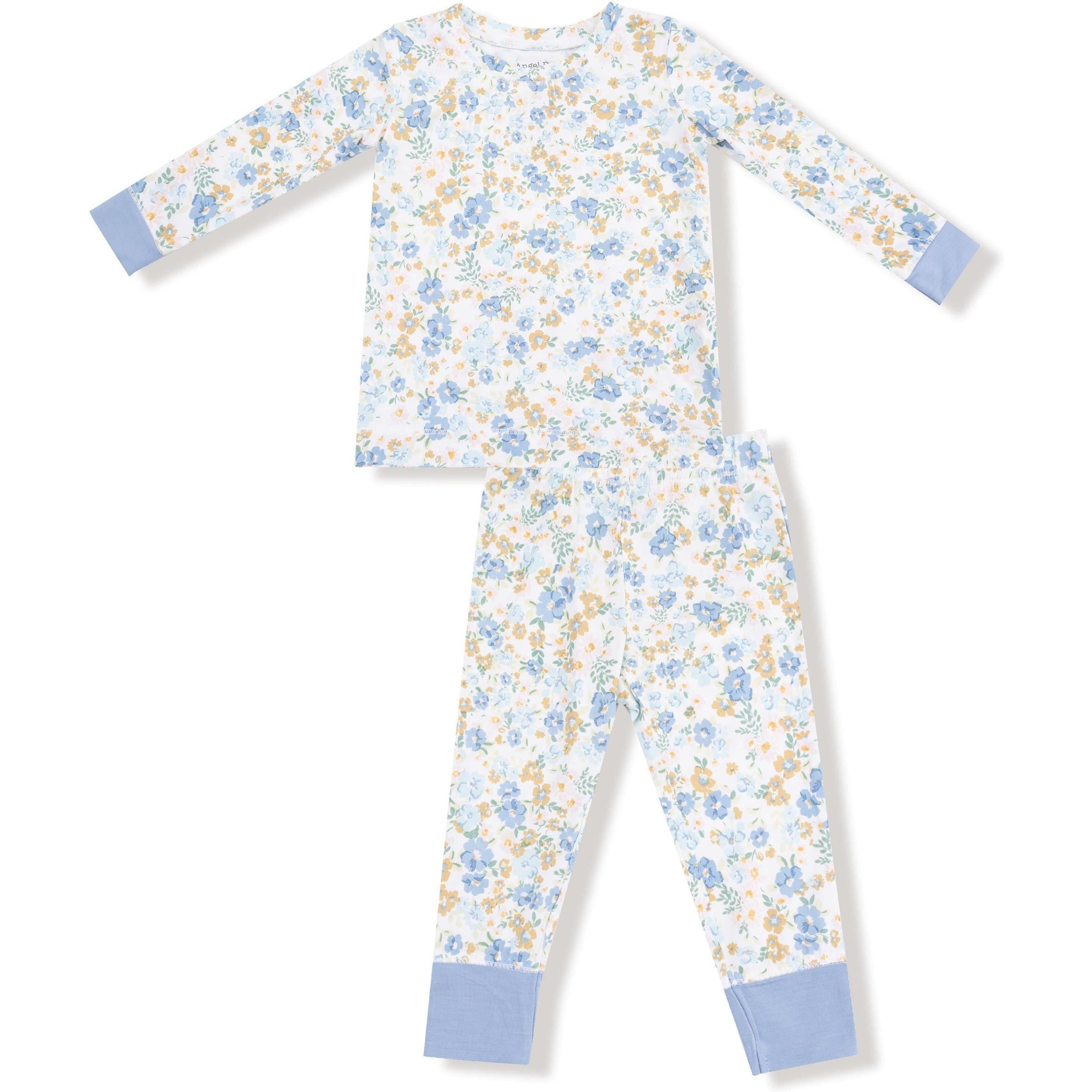 Angel Dear Sweet Rose Calico Long Sleeve Loungewear Set