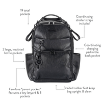Itzy Ritzy *LIMITED EDITION* Boss Plus Diaper Bag Backpack Icon Black™
