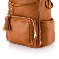 Itzy Ritzy Cognac Boss Plus™ Backpack Diaper Bag