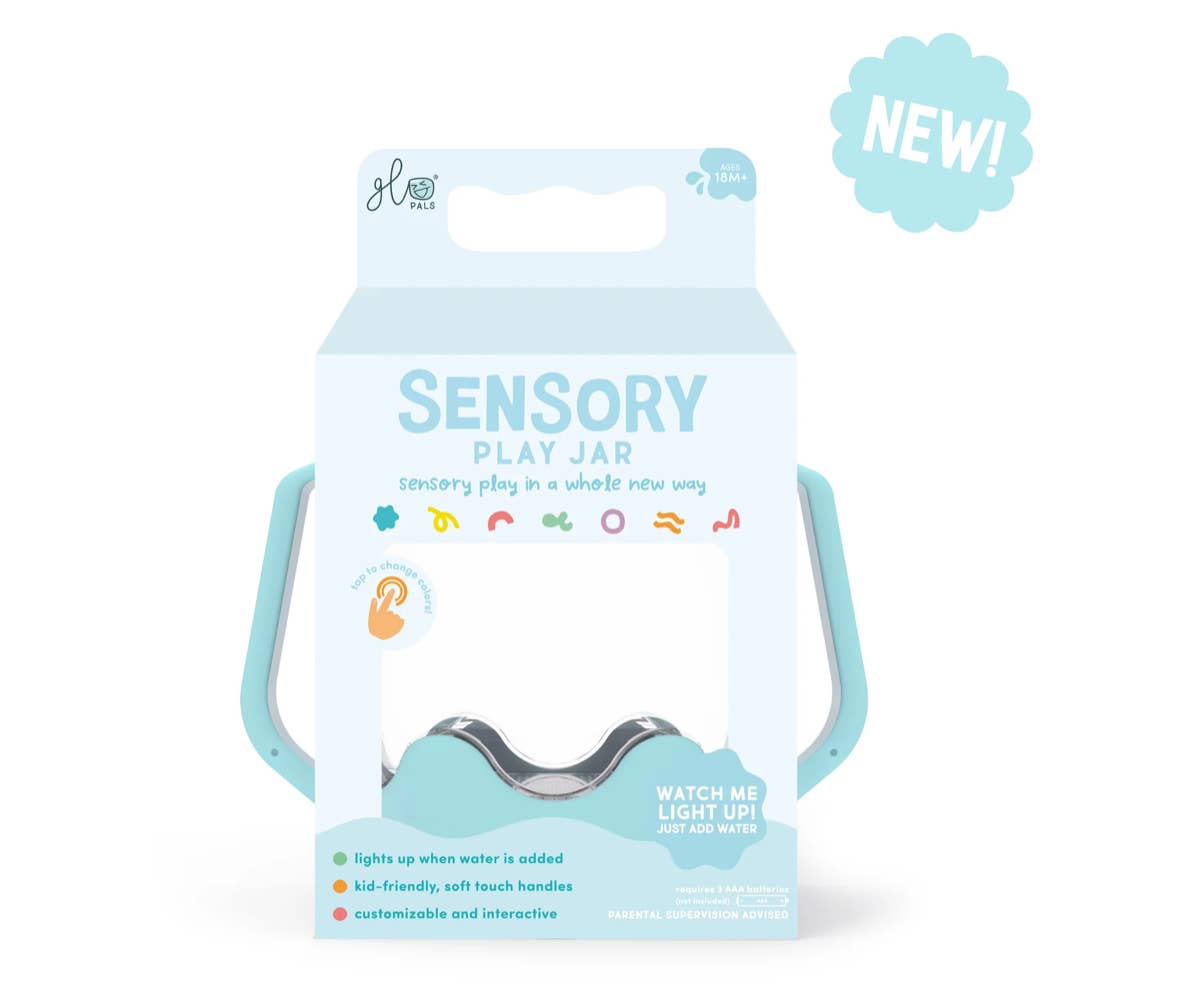 Glo Pals Frosty Blue Sensory Play Jar