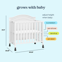 DaVinci Charlie Folding Portable 3-in-1 Mini Crib
