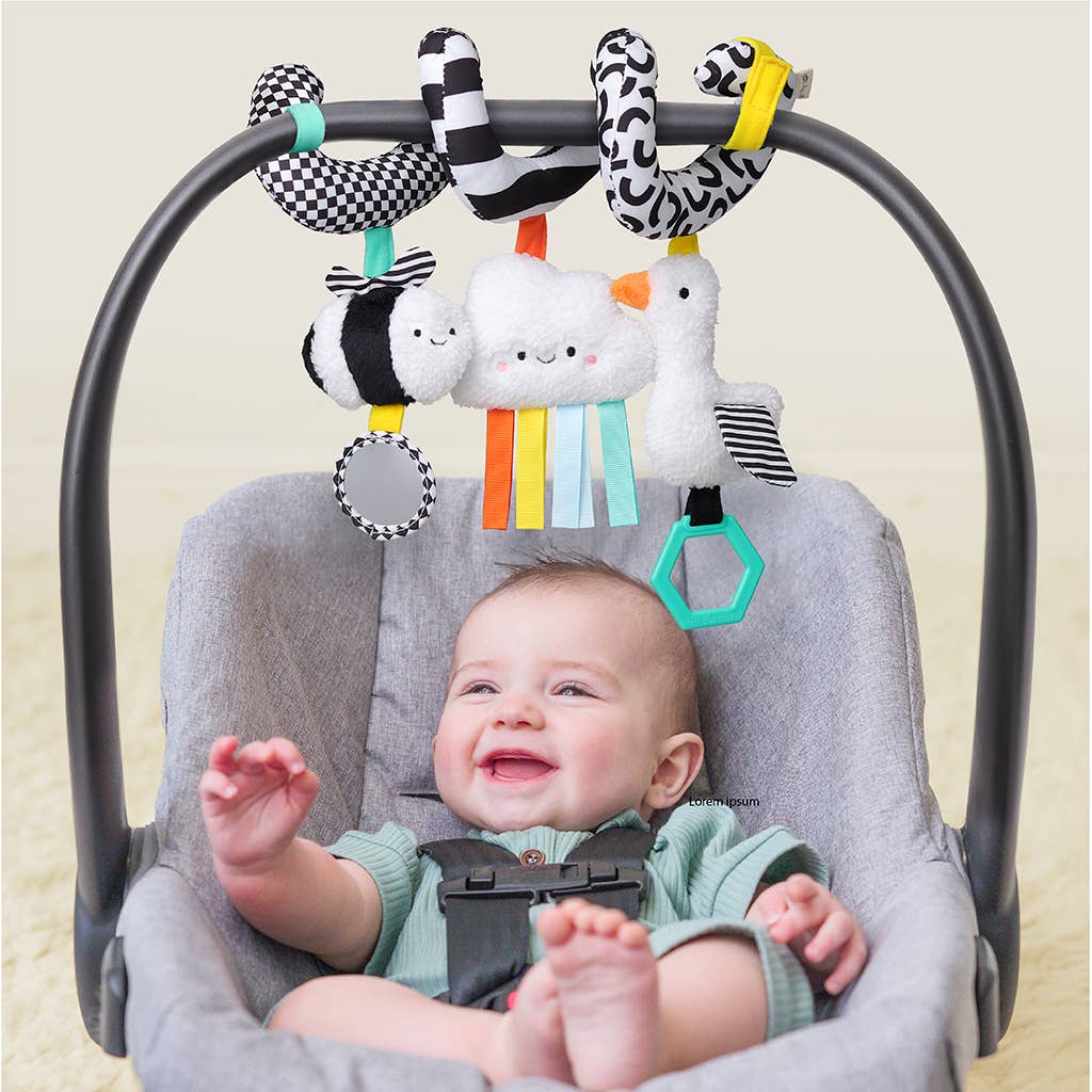 Itzy Ritzy Itzy Bitzy Spiral Car Seat Activity Toy Farm