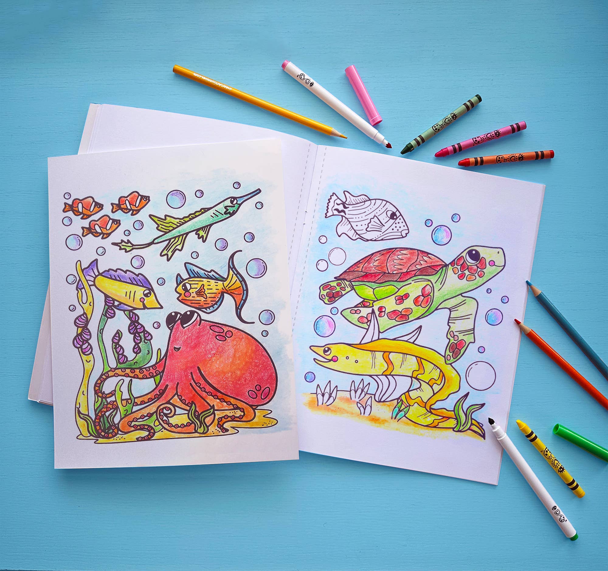 Bright Stripes Color Craze Ocean Pals