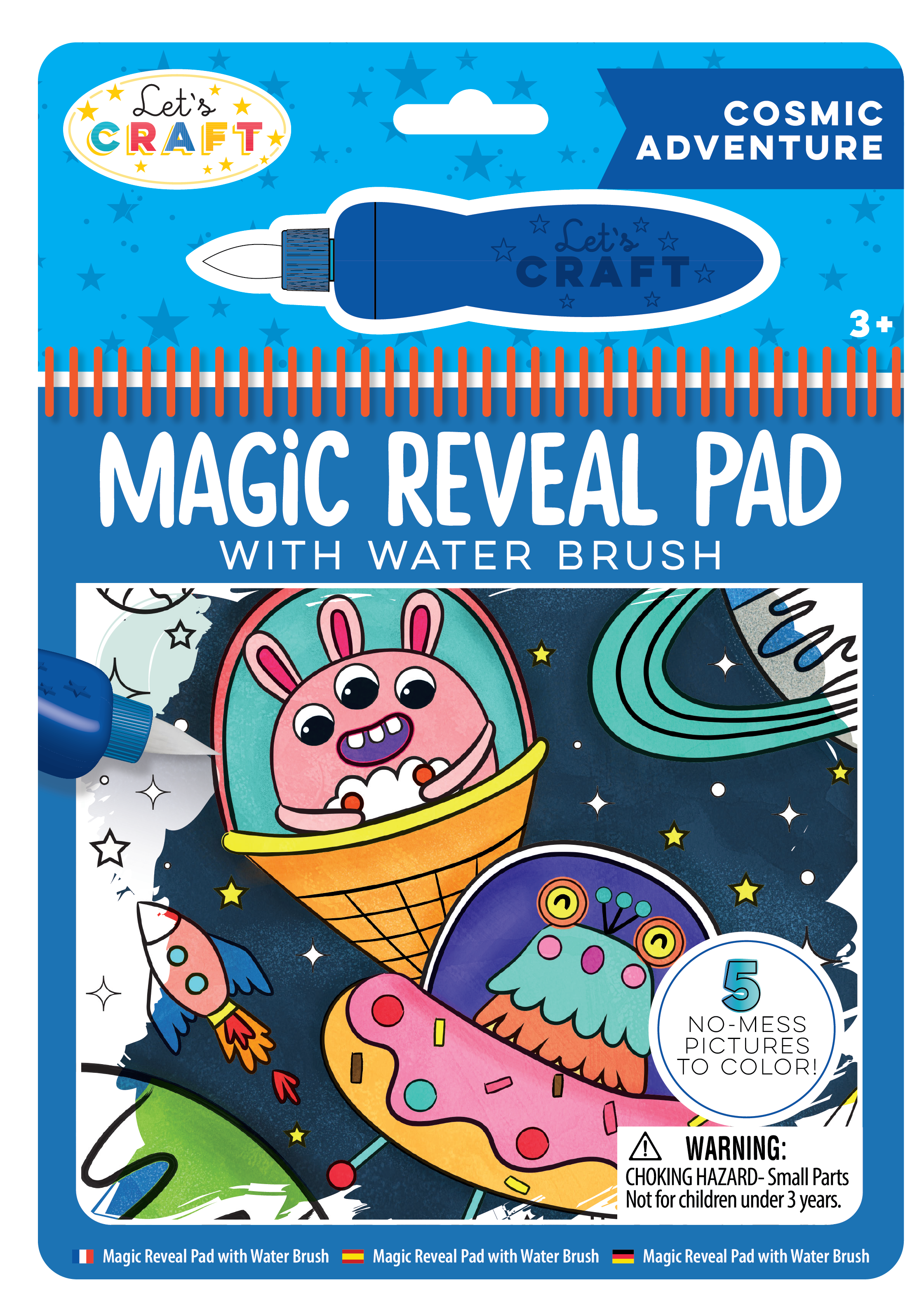 Bright Stripes Magic Reveal Pads - Space, Dinos or Vehicles