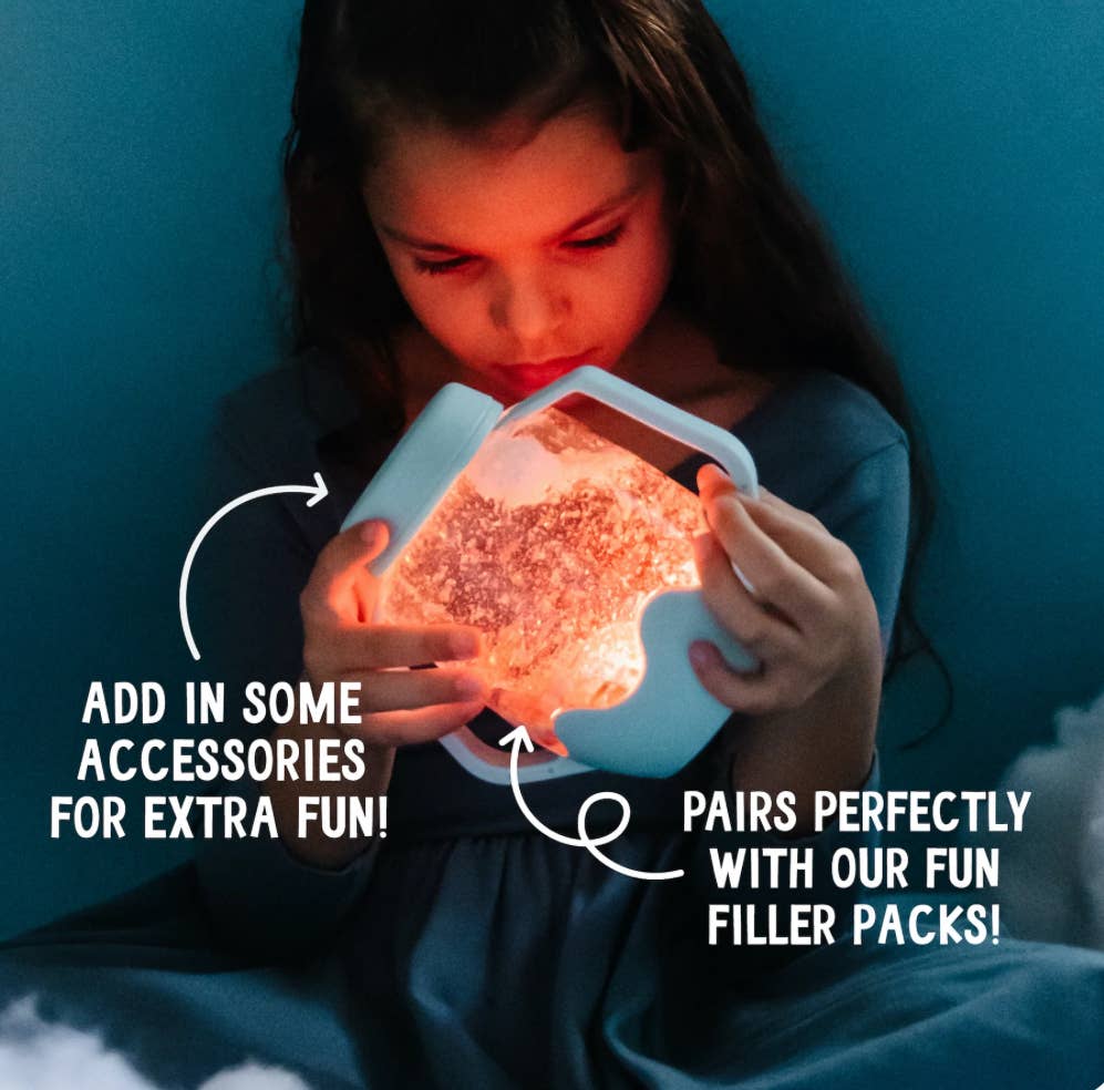 Glo Pals Frosty Blue Sensory Play Jar