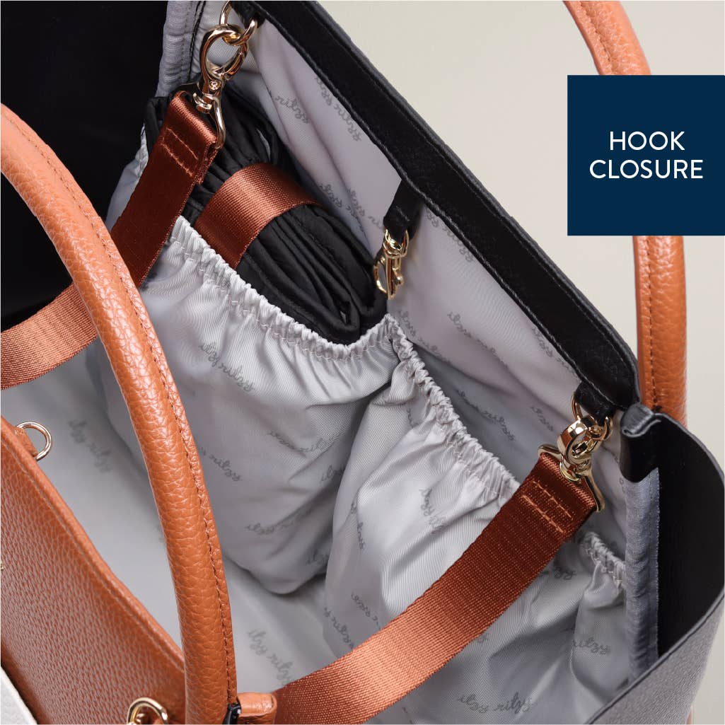 Itzy Ritzy Boss Tote™: Coffee and Cream