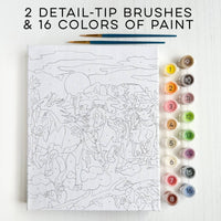 Bright Stripes iHeartArt Paint By Numbers Wild Horses