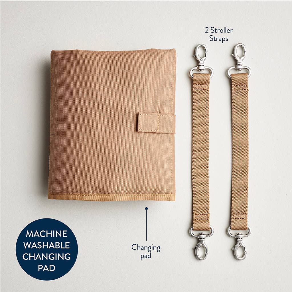 Itzy Ritzy Eras Backpack™ Diaper Bag: Cognac