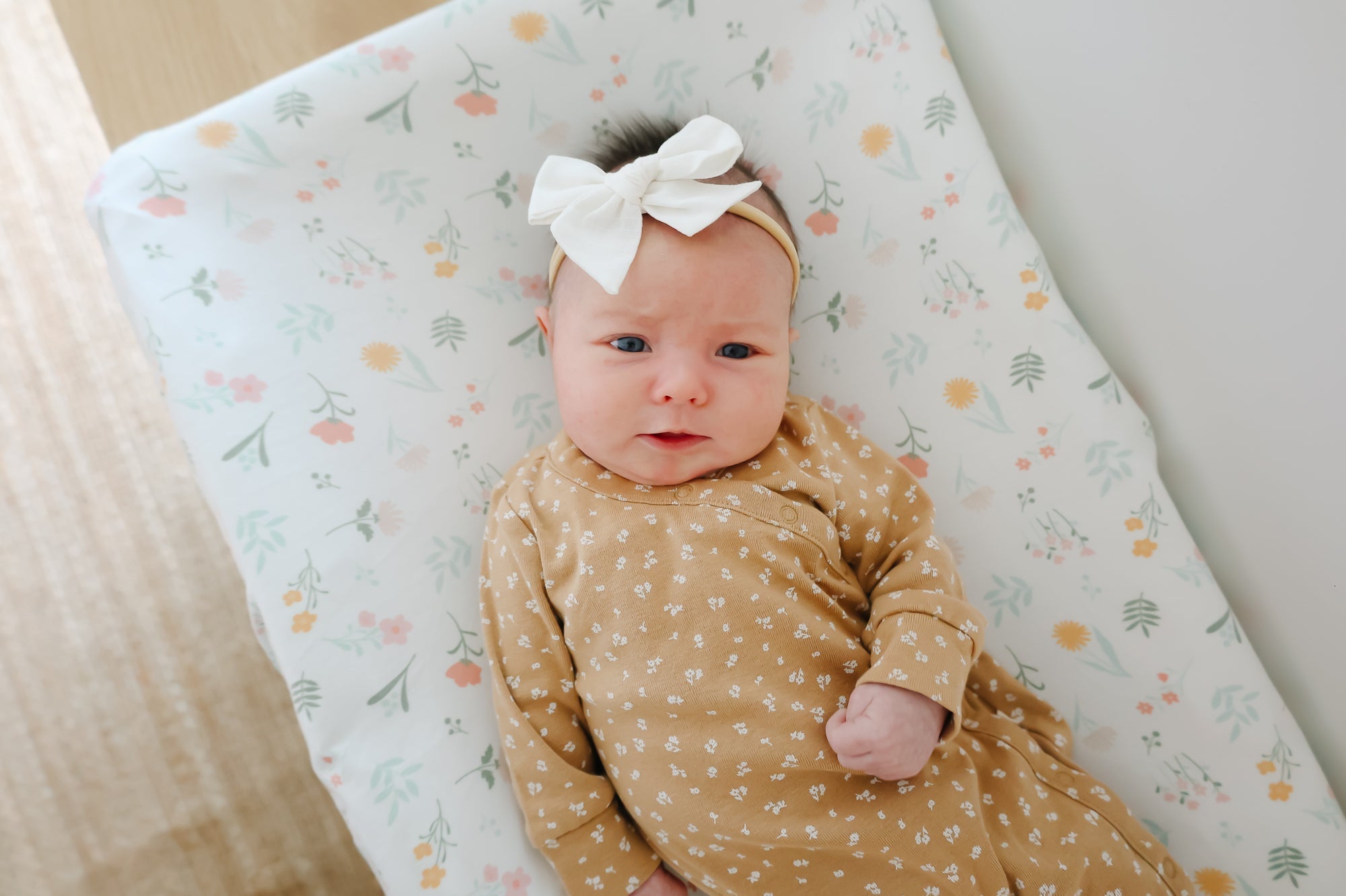 Copper Pearl Premium Knit Diaper Changing Pad Cover | Mabel