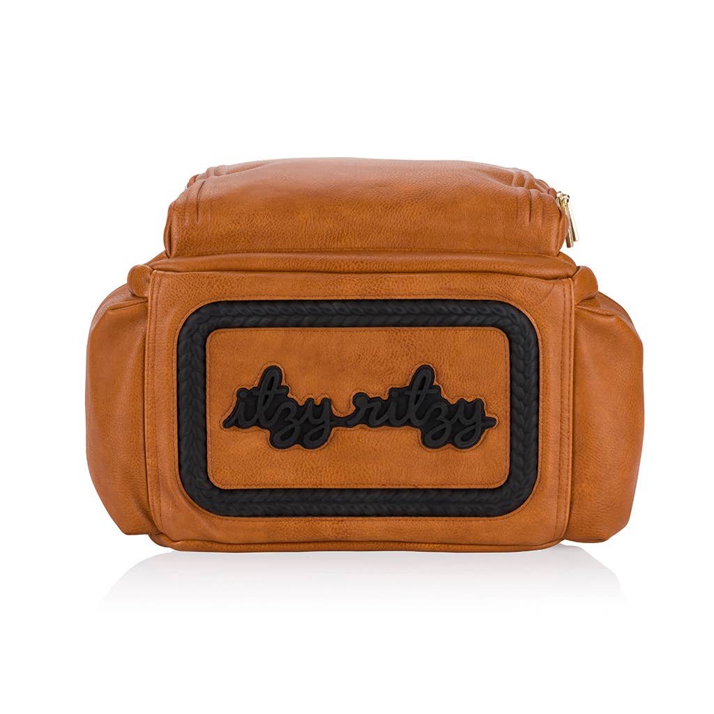 Itzy Ritzy Cognac Boss Plus™ Backpack Diaper Bag