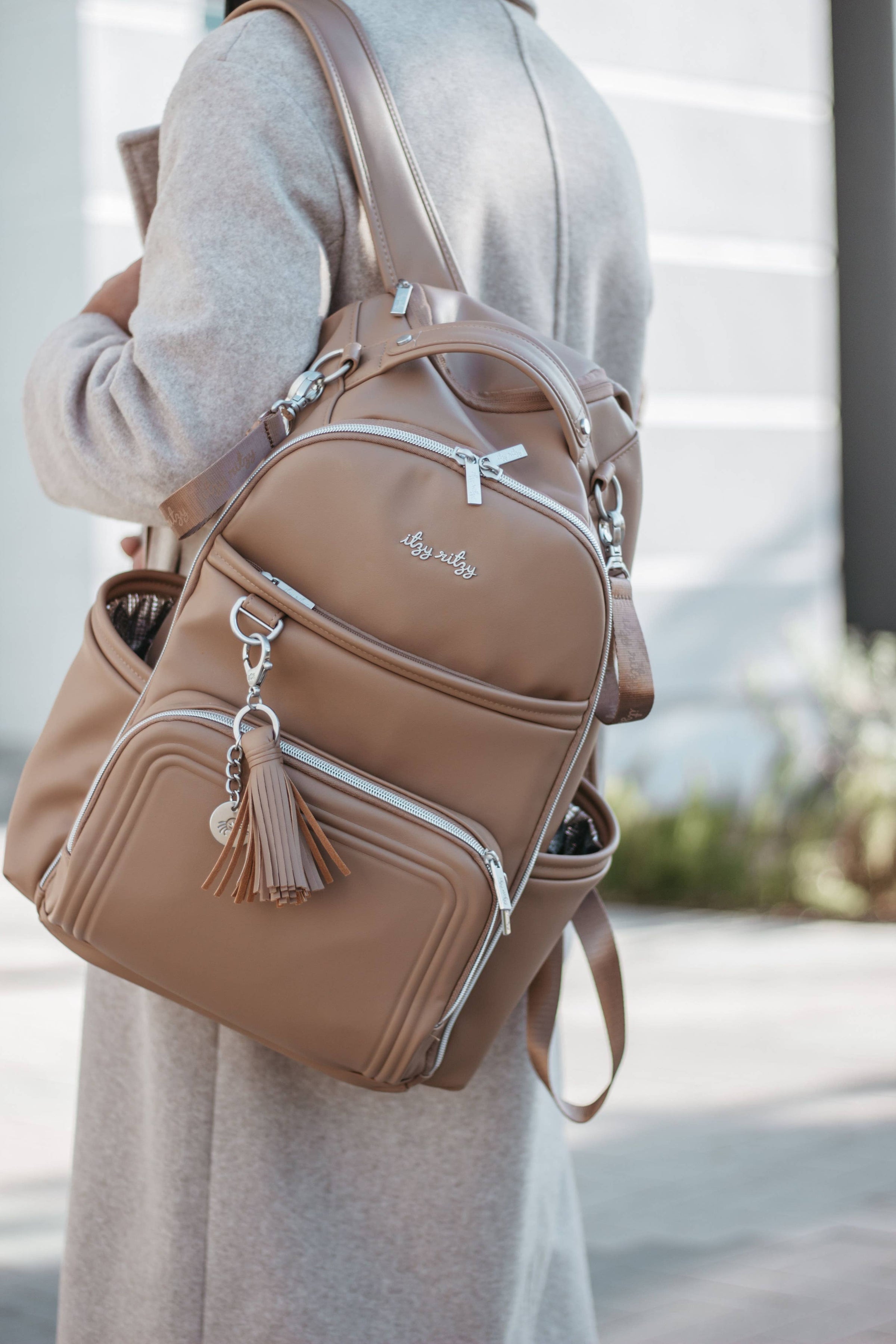 Itzy Ritzy Chai Latte Boss Plus™ Backpack Diaper Bag