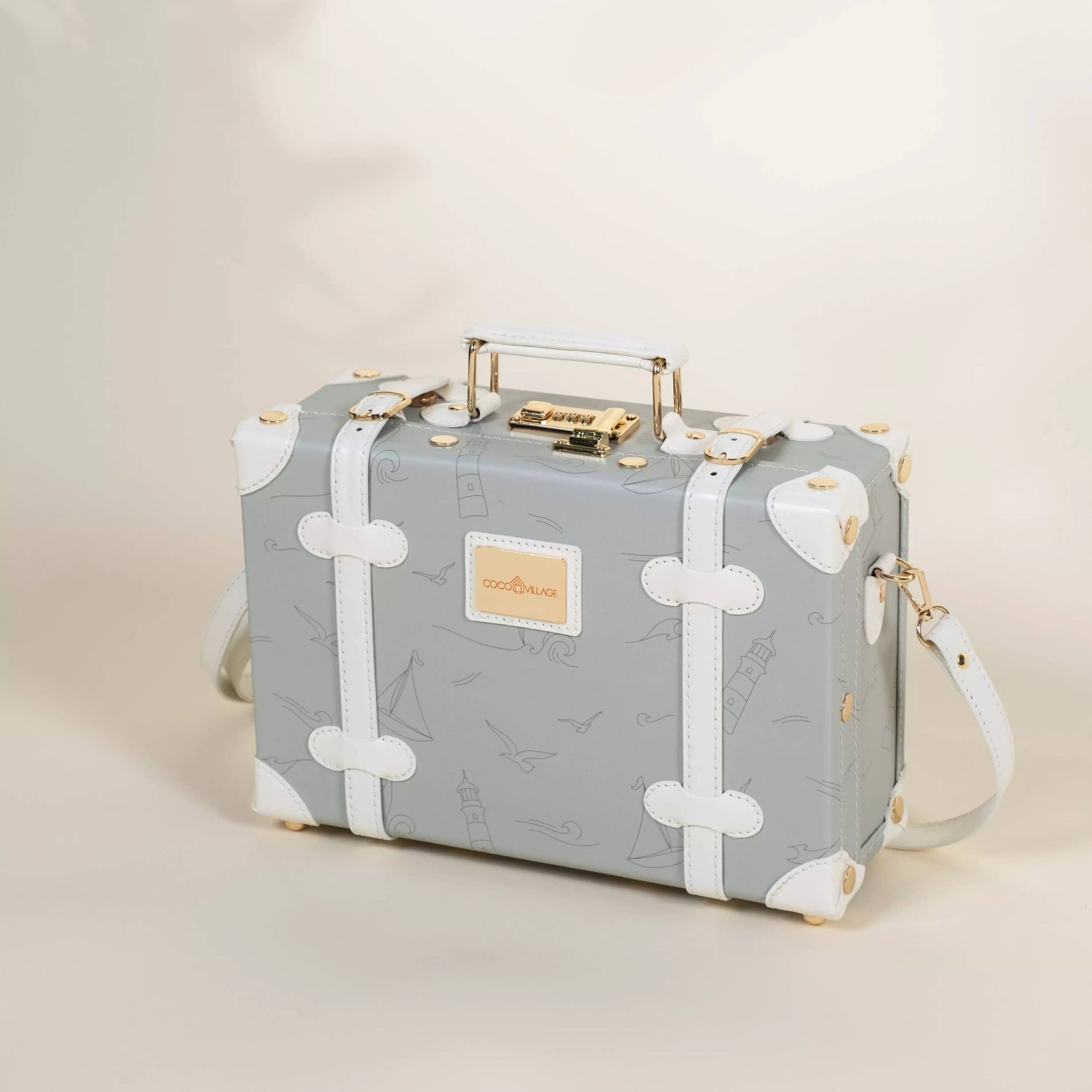 Coco Village Vegan Leather Play Suitcase | Ocean