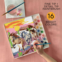 Bright Stripes iHeartArt Paint By Numbers Wild Horses