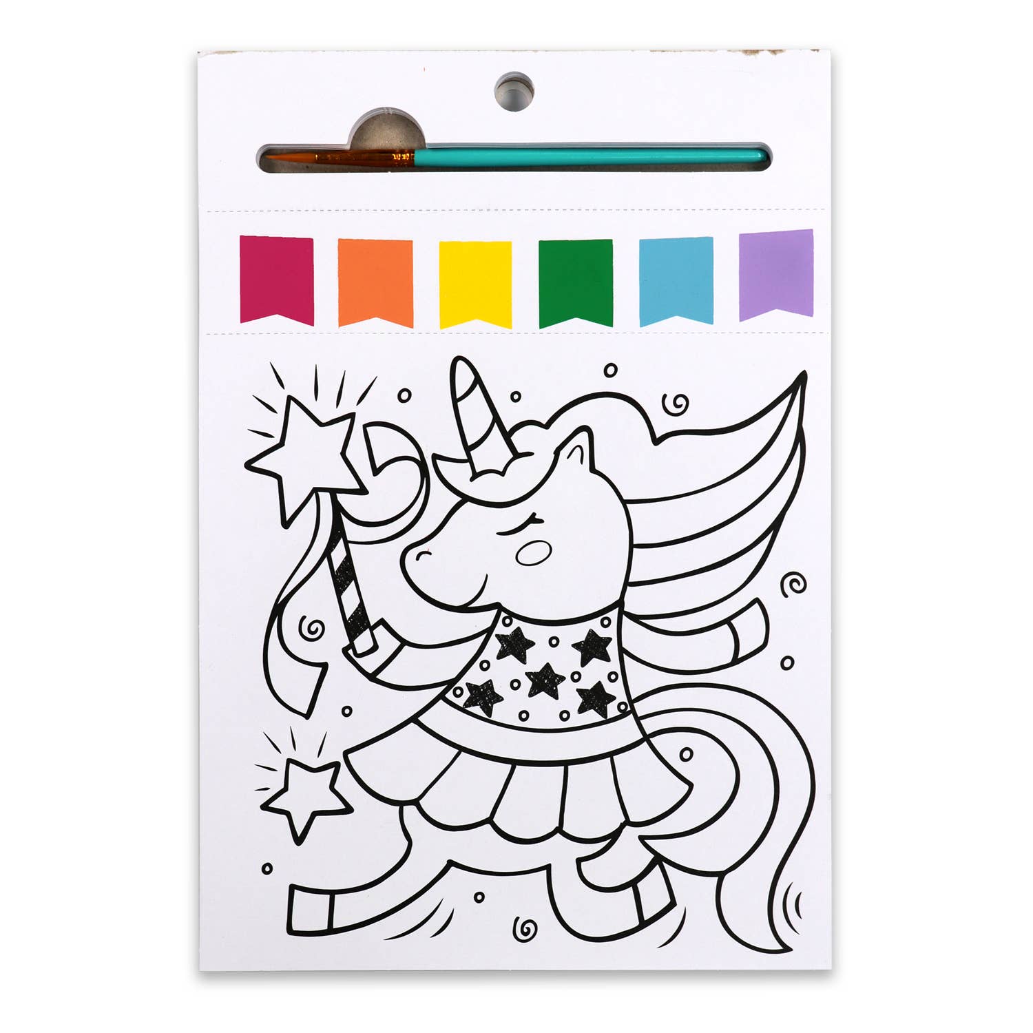 Bright Stripes Paint Pages- Magical Creatures
