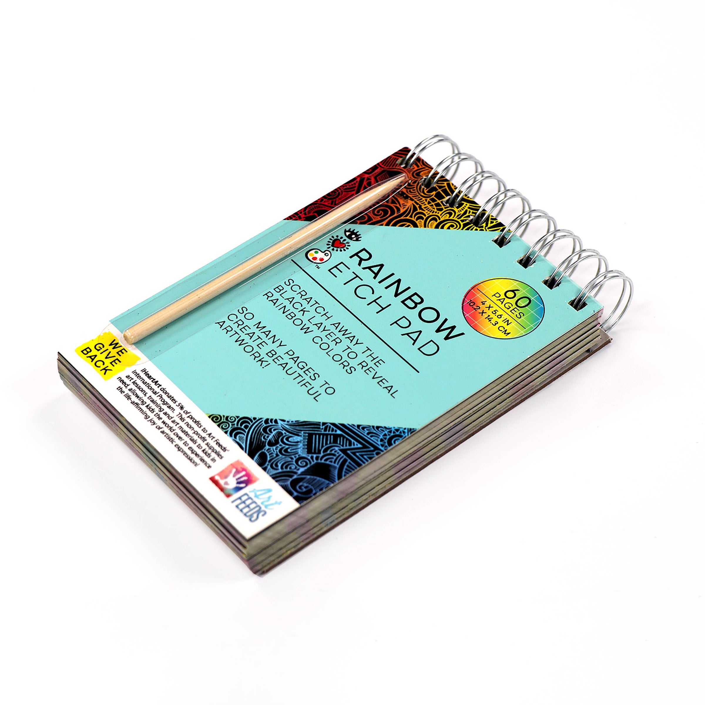 Bright Stripes iHeartArt Rainbow Etch Pad