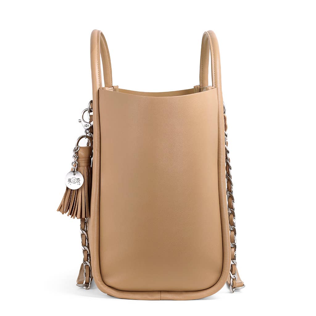 Itzy Ritzy Boss Tote™: Coffee and Cream