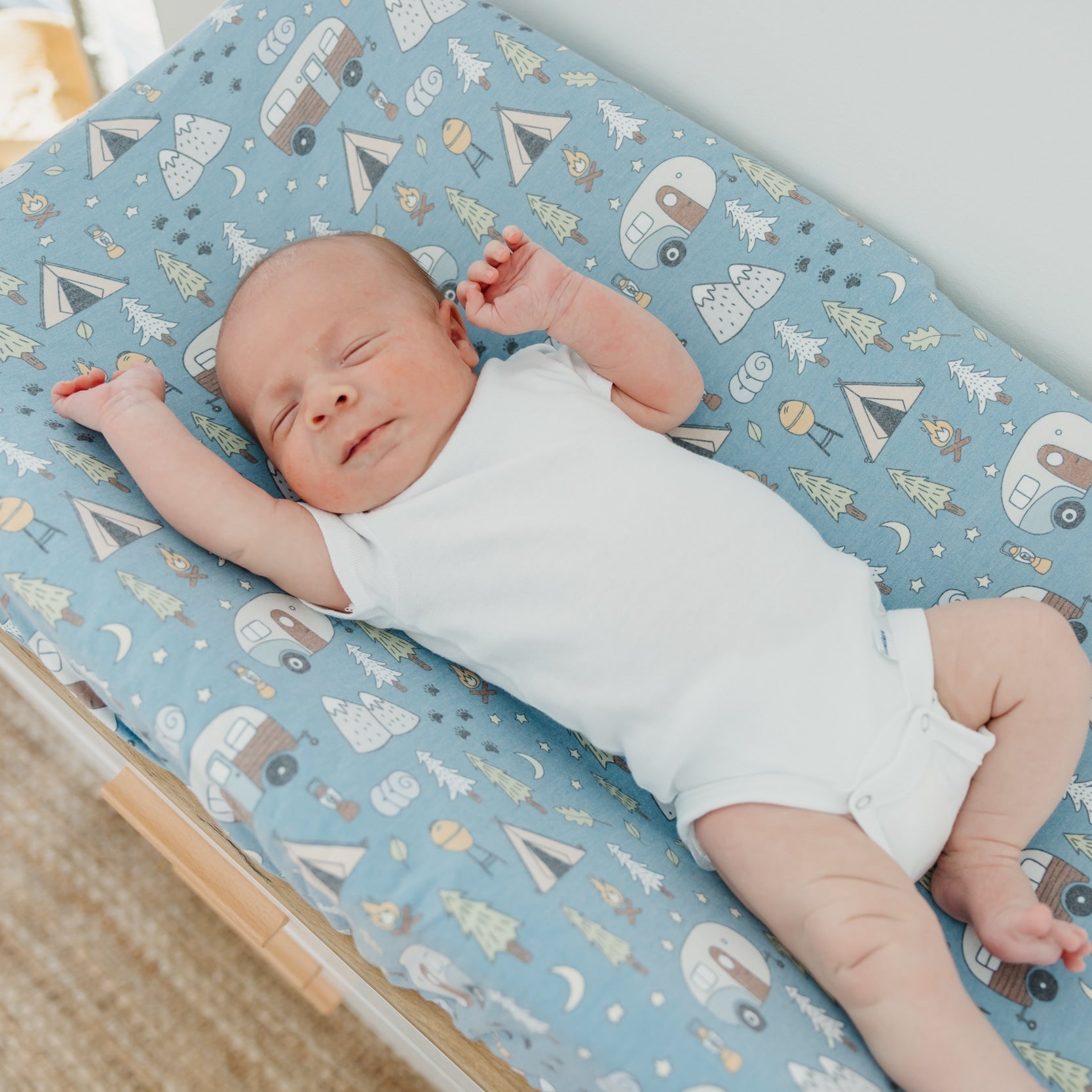 Copper Pearl Premium Knit Diaper Changing Pad Cover | Bridger