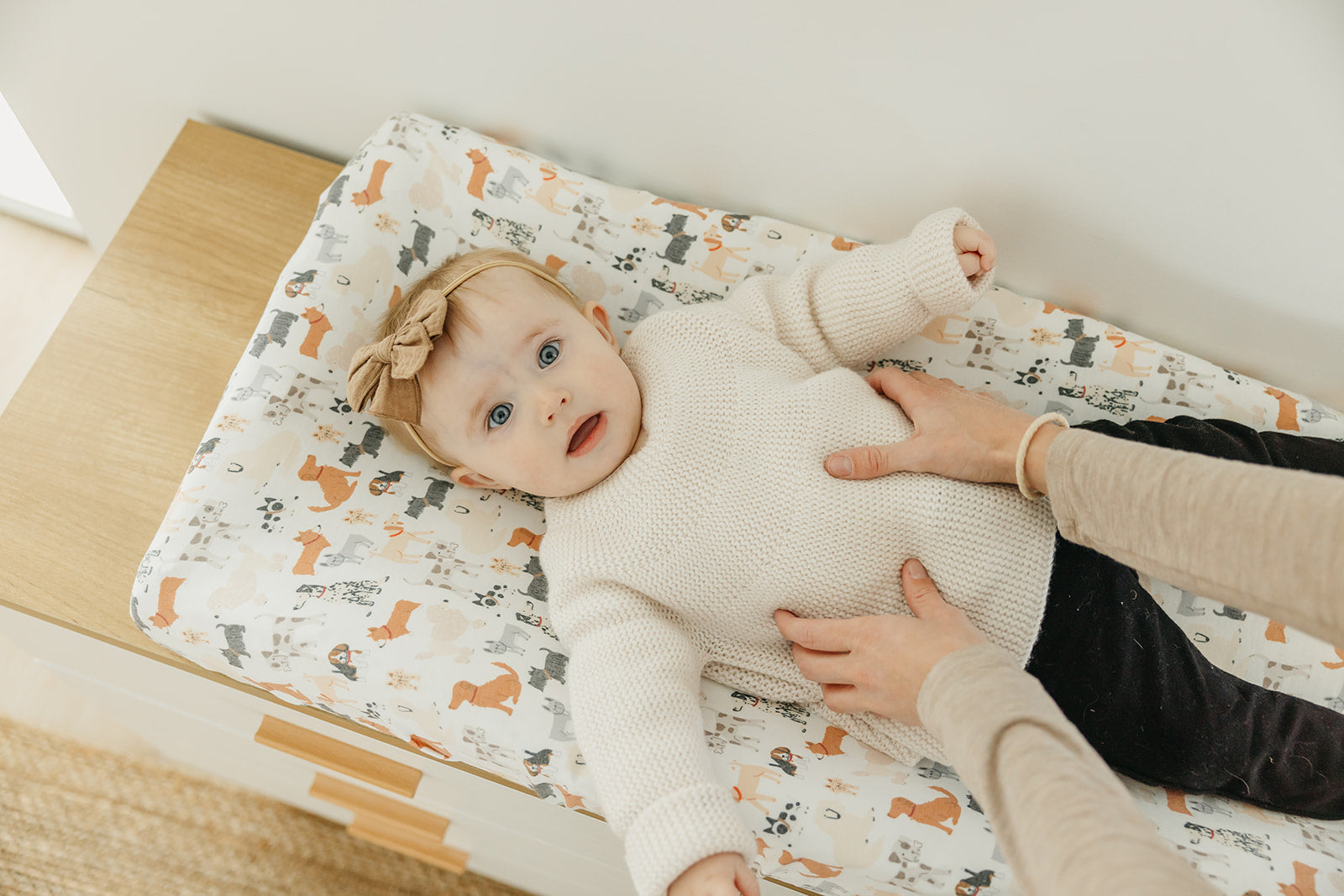 Copper Pearl Premium Knit Diaper Changing Pad Cover | Rufus