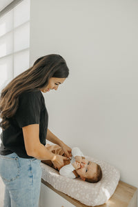 Copper Pearl Premium Knit Diaper Changing Pad Cover | Tracker