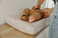 Copper Pearl Premium Knit Diaper Changing Pad Cover | Tracker