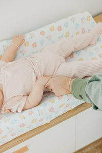 Copper Pearl Premium Knit Diaper Changing Pad Cover | Daisy