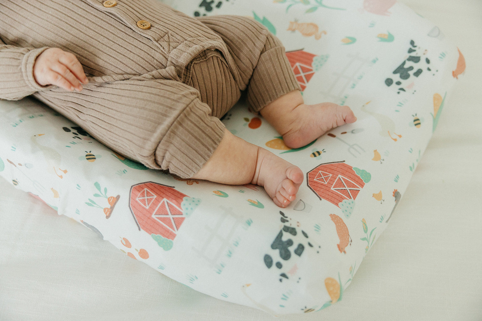 Copper Pearl Premium Knit Diaper Changing Pad Cover | Farmstead