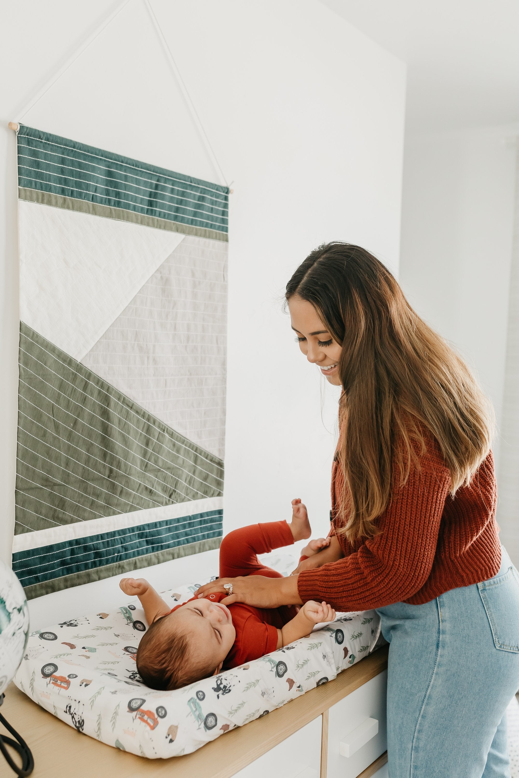 Copper Pearl Premium Knit Diaper Changing Pad Cover | Jo