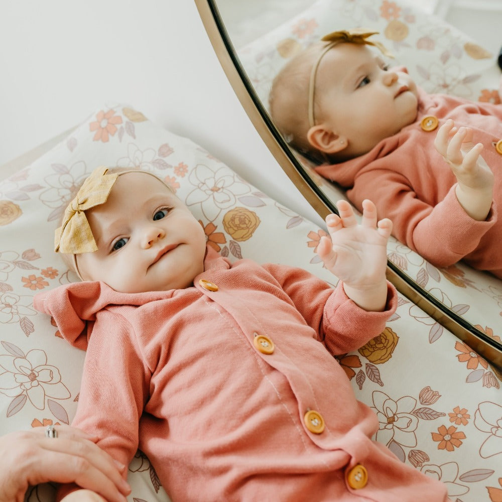 Copper Pearl Premium Knit Diaper Changing Pad Cover | Ferra