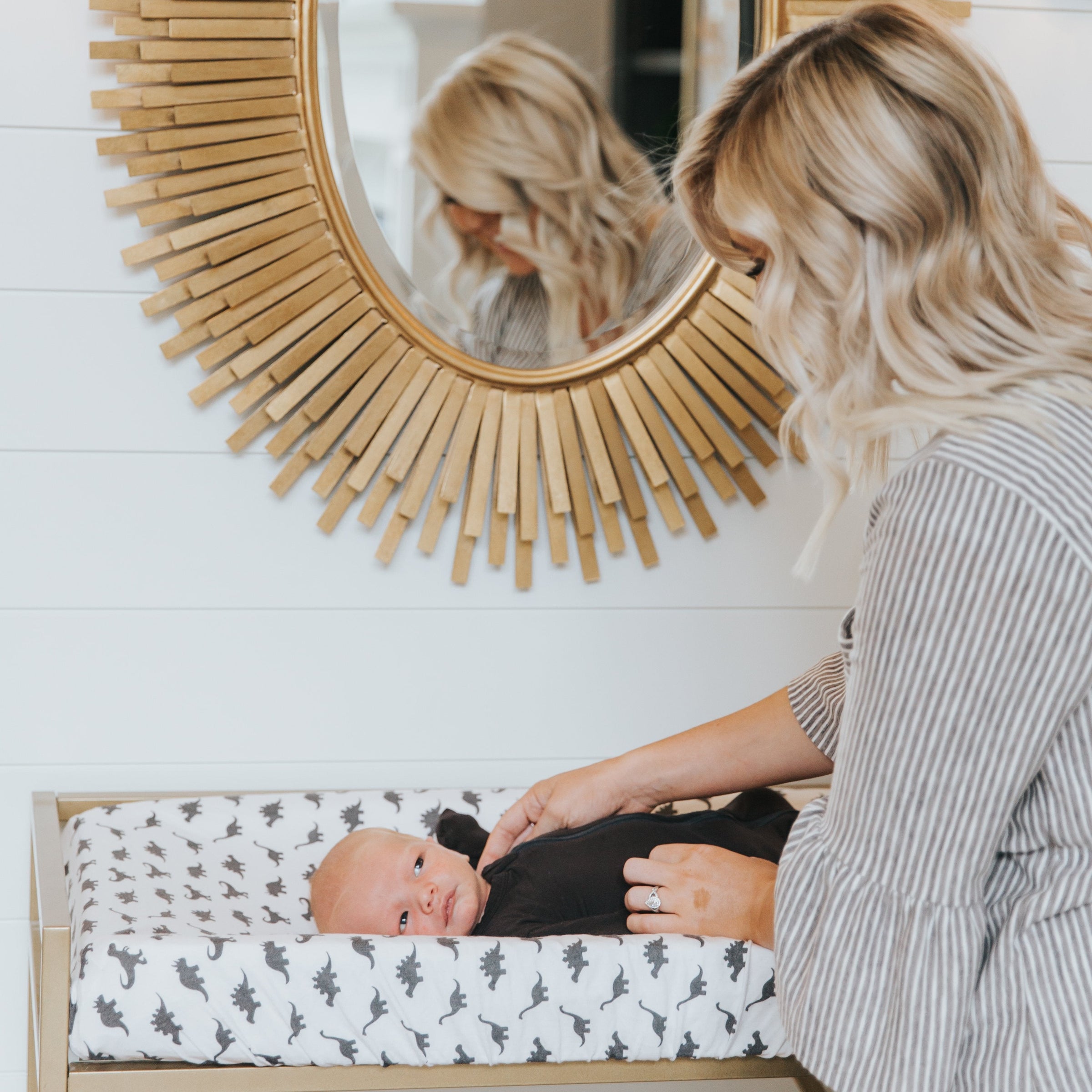 Copper Pearl Premium Knit Diaper Changing Pad Cover | Wild