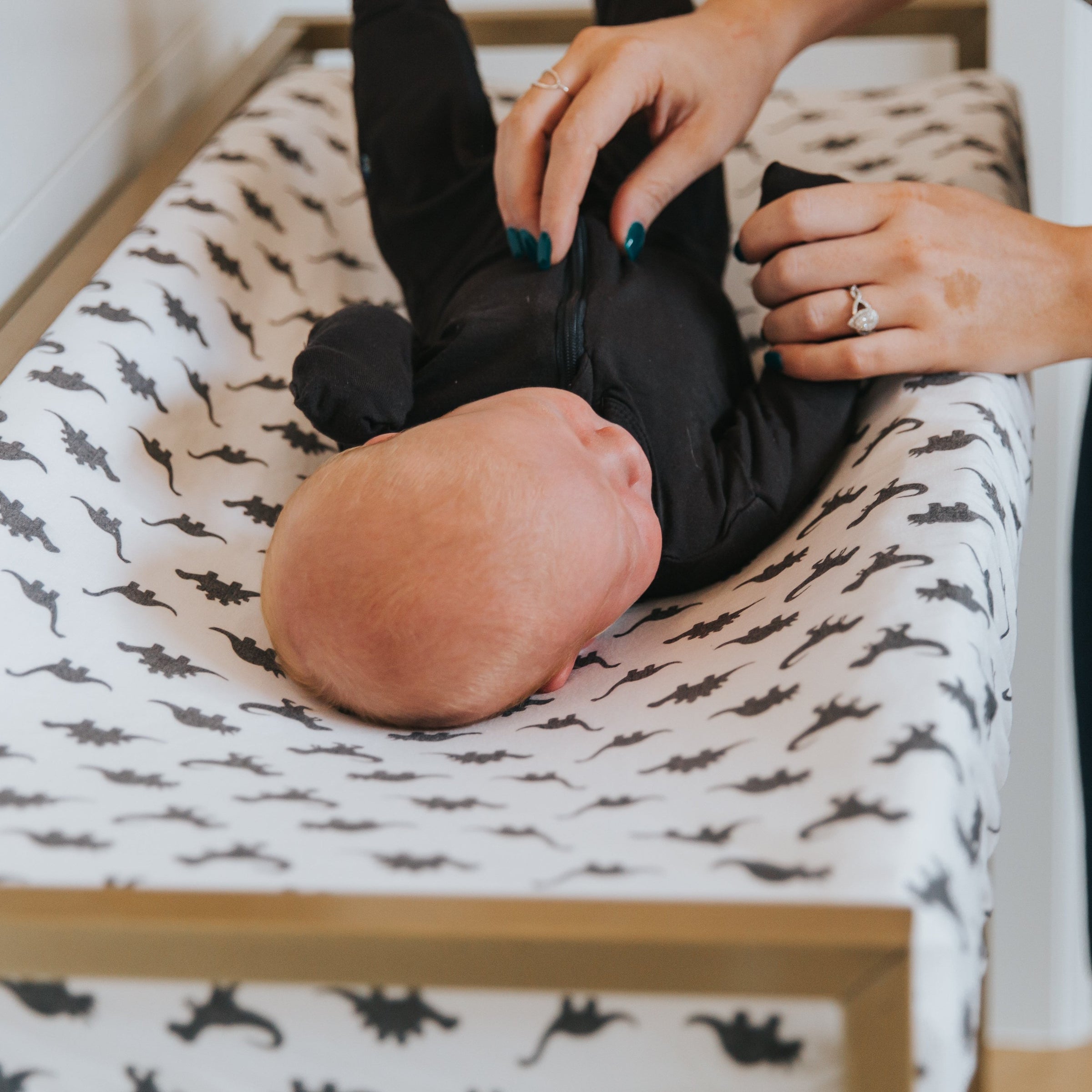 Copper Pearl Premium Knit Diaper Changing Pad Cover | Wild