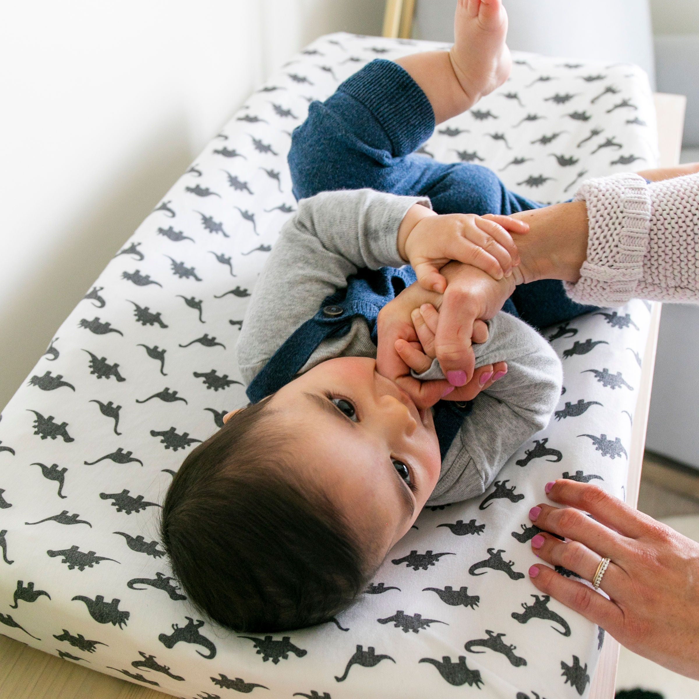 Copper Pearl Premium Knit Diaper Changing Pad Cover | Wild