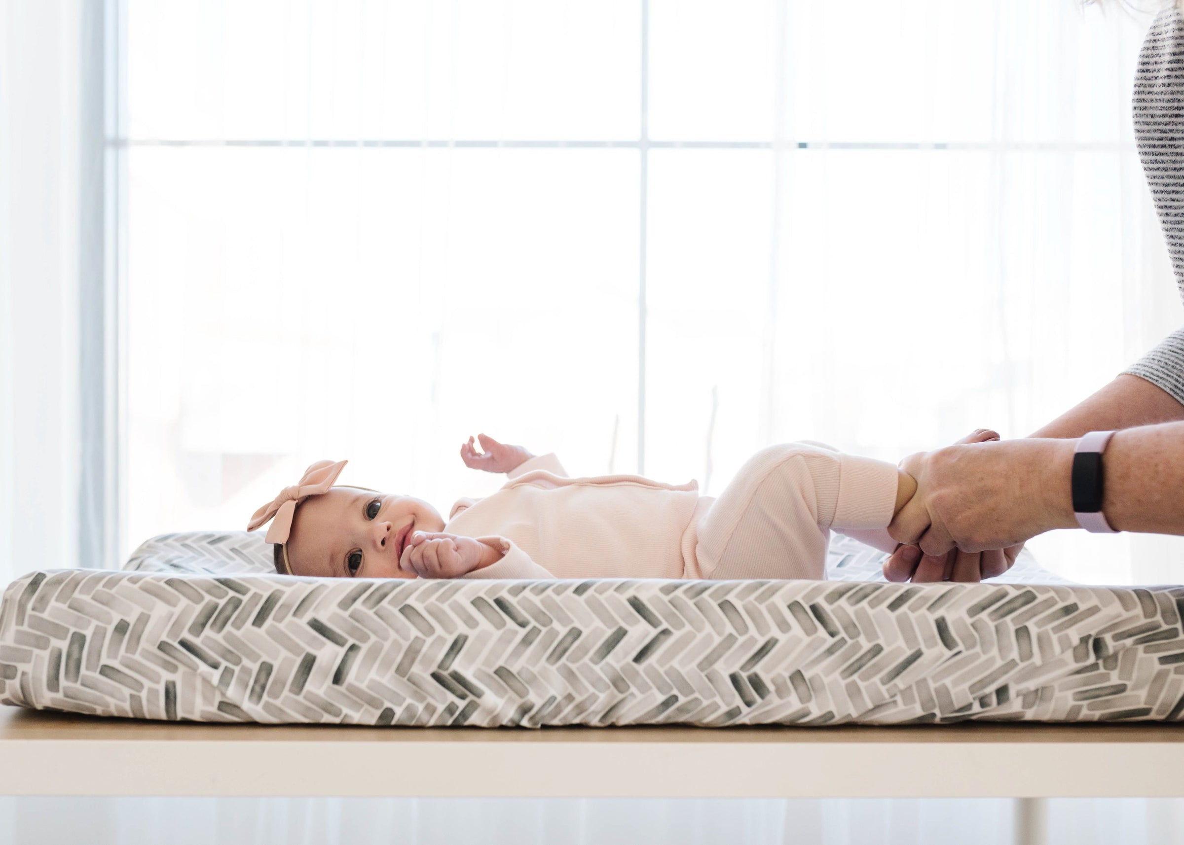 Copper Pearl Premium Knit Diaper Changing Pad Cover | Alta