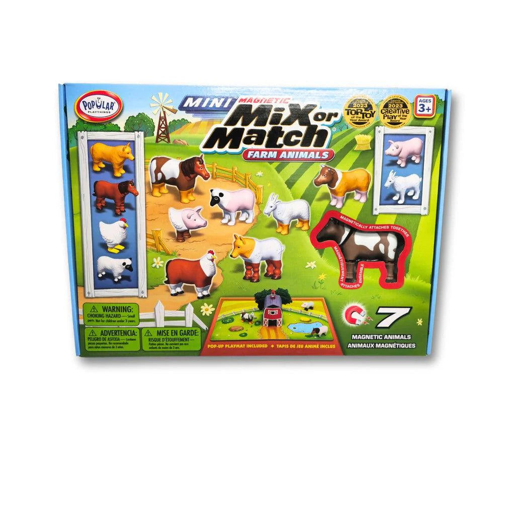 Popular Playthings Mini Magnetic Mix or Match Animals | Farm