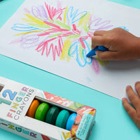Bright Stripes iHeartArt Jr 12 Finger Crayons