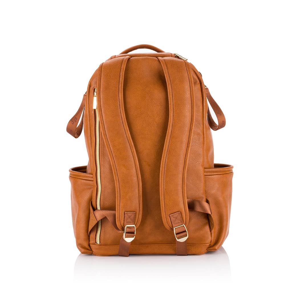 Itzy Ritzy Cognac Boss Plus™ Backpack Diaper Bag