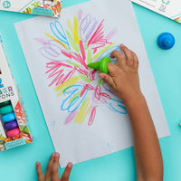 Bright Stripes iHeartArt Jr 12 Finger Crayons