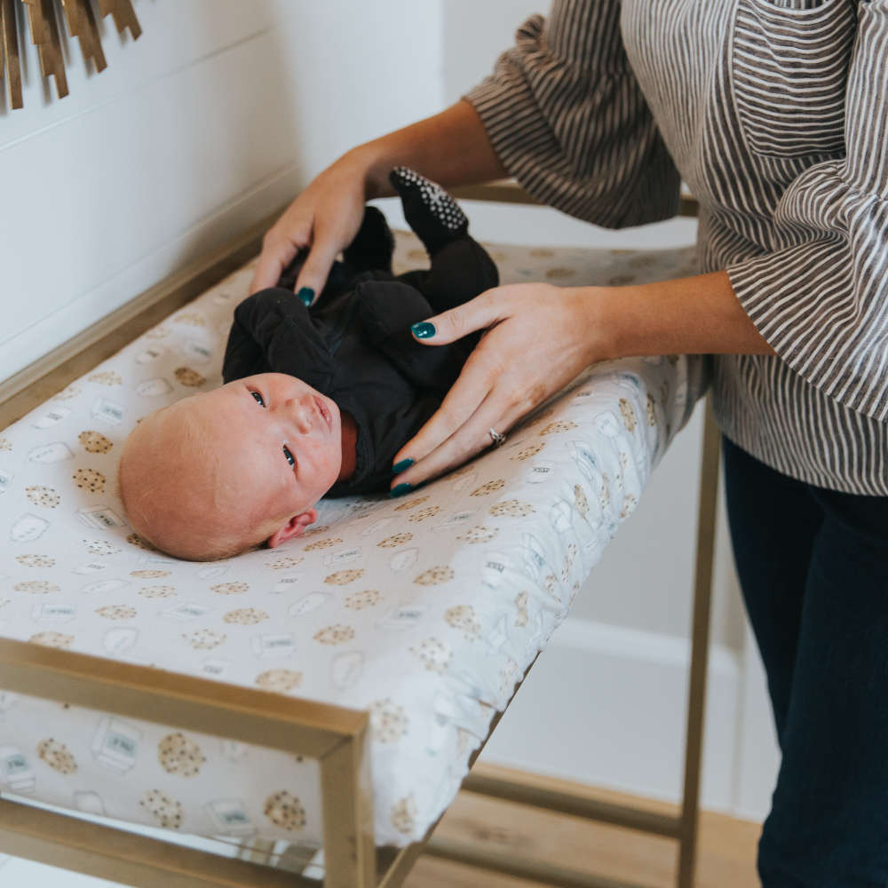 Copper Pearl Premium Knit Diaper Changing Pad Cover | Chip