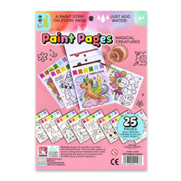 Bright Stripes Paint Pages- Magical Creatures